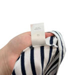 ALC Frank ALC A.L.C. Chapman Shift Dress Lace-Up Shoulder‎ Navy White Striped Size Small Photo 13