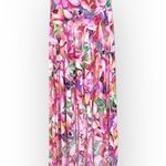 None Beach Floral Summer Dress high-low hem, flowy and colorful size S/M Photo 0