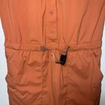 REI Orange Sheath Midi Dress V Photo 2