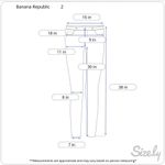 Banana Republic  Black White Polka Dot Dress Pants Slim Leg Size 2 Photo 5