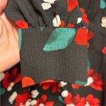 Urban Outfitters  Michelle Dress Plunging Neckline Floral Red Black Size Small Photo 6