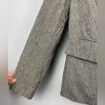 Banana Republic Gray Silk Linen Blend Career One Button Blazer Jacket Photo 1