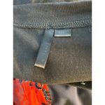 Black Fringe Western Cropped Shirt Medium 3/4 Sleeve Beaded Rodeo Cowgirl Photo 4