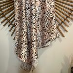 Petal and Pup  Women’s Asymmetrical Satin Cheetah Print Midi Skirt Glam Flowy Photo 1