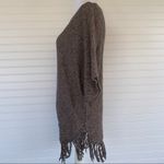 Ny Collection Fringe Batwing Poncho Top Size Medium Photo 1