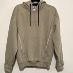 The North Face  women XS hooded sweater tan color with reflective lines Photo 0