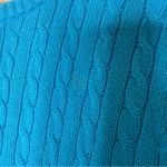 Lilly Pulitzer  Cable Knit Cotton Sweater – Women’s Size Small – Bright Blue Photo 5