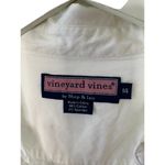Vineyard Vines Vineyard Vine White Long Sleeve V-Neck Ruffle Trim Button-Up Shirt Women's 14 Photo 5