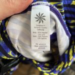 Athleta  Cropped Leggings Radical Stride Blue Yellow Purple Size Small Photo 4