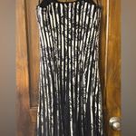 Maner Black and White Striped Dress Photo 4