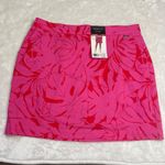 Rafaella  Stretch Skort Women's Size XL Pressed Palms‎ Carmine Rose Pockets NEW Photo 11