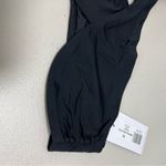 WeWoreWhat Asymmetrical Cross Over Bikini Top in Black Size Medium NWT Photo 2