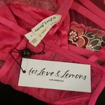 For Love & Lemons ๐๐ Luella Underwire Bustier Fuchsia Floral Lace Small S NWT Photo 10