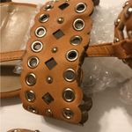 Ann Taylor leather studded eyelet ankle strap sandal size 10 M Photo 3