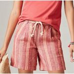 Torrid J. Jill linen Cape Cod striped belted normcore 18 shorts Photo 0