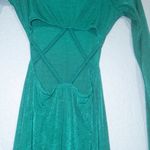 ASOS Design Slinky Green Cut Out Bodycon Maxi Dress Size 0 Photo 2