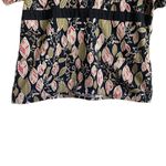 White Swan Women Scrub Top XL Foliage Print Medical Uniform Nurse Workwear Fall Photo 5