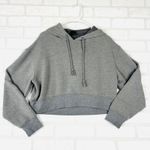 Wild Fable Gray‎ Cropped Hoodie Drawstring Pullover Long Sleeve Casual Comfy xS Photo 11