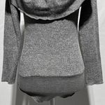 ZARA Knit Off The Shoulder Frill Long Sleeve Bodysuit Heather Grey Size Medium Photo 9