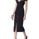 Carolina Herrera  Off the Shoulder Sweetheart Neck Ruched Dress- NWT‎ Photo 1