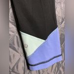 Lululemon  athletica Black Leggings with Blue and Yellow Trim Photo 4