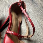 Christian Siriano Red Strappy Heels Size 9 Photo 12