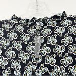 Boden USA Boden Easy Yoke Mini Jersey Dress Black Petal Blossom Long Sleeve Size 8 Photo 7