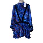 NWT Rhode Rhea cutout printed silk Photo 2