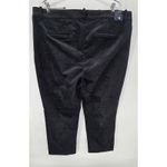 J. Crew Kallie Pant Womens‎ Size 18 Black Velvet Cropped Career Casual Photo 3