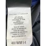 Nike  Racerback One Piece Swimsuit Size 14 Navy Red Colorblock Logo Beach Pool Photo 3