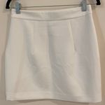Milly NWT Modern Mini Straight Pencil Skirt White Women's Size 6 Photo 3