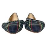 J.Crew Tartan Plaid d"Orsay Flats 8.5 Bow Pointed Toe Holiday Preppy Classic Photo 4