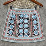 Majorelle  Women’s Port Mini Skirt in Summer Multi Coral Boho Embroidered Size XS Photo 5