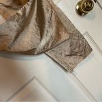 Y2K Satin Champagne Straight Leg Cargo Pants Sz 3 Gold Photo 5