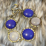 Cute bracelet, lavender and cream and gold. Vintage.​​ Photo 0
