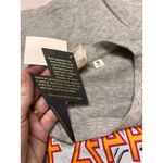 Junkfood Def Leppard Rock Band Graphic T Shirt Grey Size Medium Photo 3