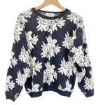 VTG 80s 90s Chunky Sweater Womens Medium Textured Whimsigoth Dark Cottagecore Black Photo 0