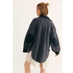 Free People Ruby Jacket in Incense Medium Oversized Shacket Grunge 90s Grey Photo 5