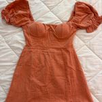 Selfie Leslie Apricot/Orange Mini Dress L Photo 2