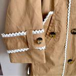 7 For All Mankind NWT Lace Trim Trench Coat Size M Photo 3