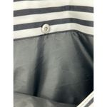 DSW Exclusive-Striped Overnighter Large Tote Bag Black White Canvas Strap Pocket Photo 14