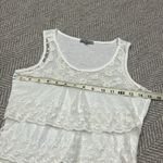 Charlotte Russe White Tiered Ruffled Tank Top Photo 3