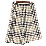 Perry Ellis VTG 90s Houndstooth Skirt Womens 4 Academia Schoolgirl Classic Photo 0