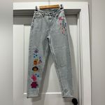 Disney Maribel Encanto Women/Junior’s Graphic Print High Waisted Blue Jeans 5 Photo 6