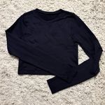 Garage Black Long Sleeve Athletic Wear Crop Top Size S Photo 0