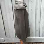 Forever 21  Dark Moss Green Tunic Cowl Neck Vertical Ribbed Knit Sweater US Med Photo 2