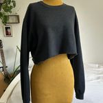 Fruit of the Loom dark grey cropped sweatshirt Photo 0