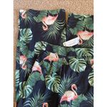Boohoo  Black Serena Woven Flamingo‎ Print Wide Leg Trousers Pants Womens 6 NEW Photo 13