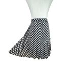 Reiss Black & White Vivi Flippy Pleated Mini Skirt | Geometric Print | Size 8 Photo 5