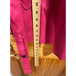 Coach New York Double-Breasted Trench Coat Pink Cotton Blend Belted Jacket Size Photo 8